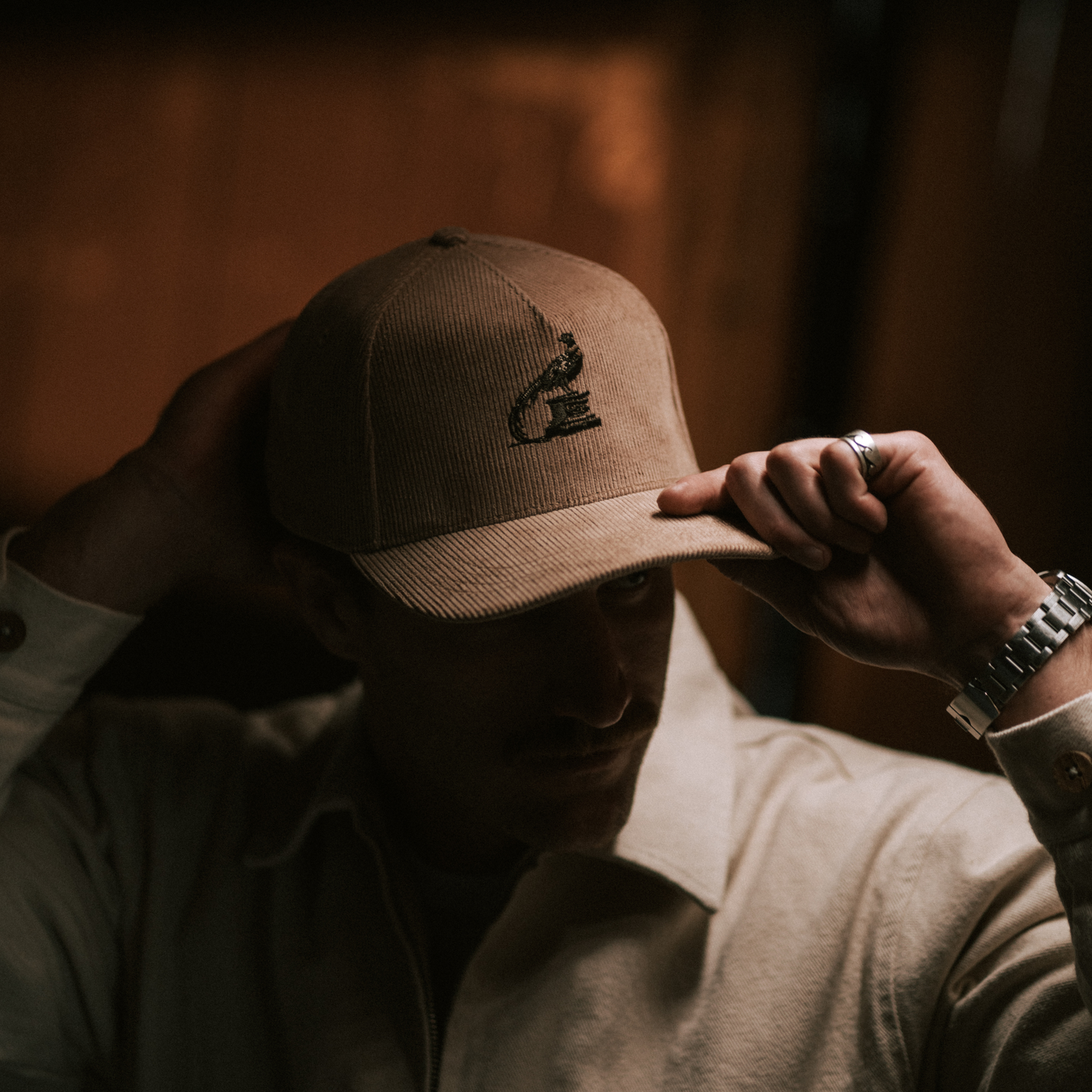 The Corduroy Club Hat in Tan