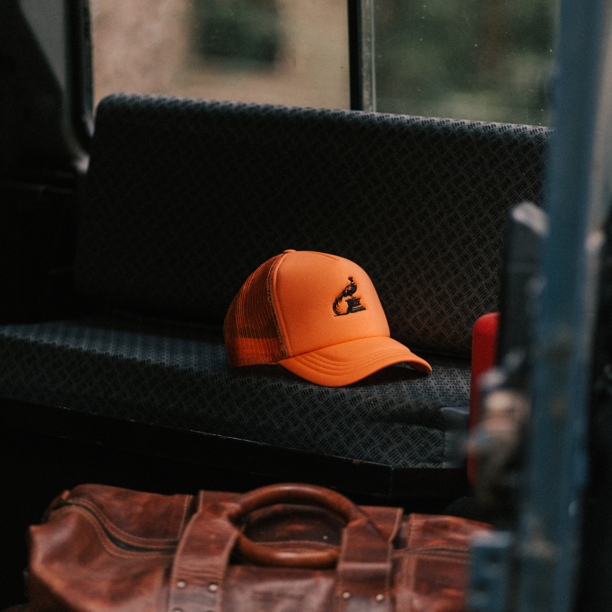 Orange Foam Trucker